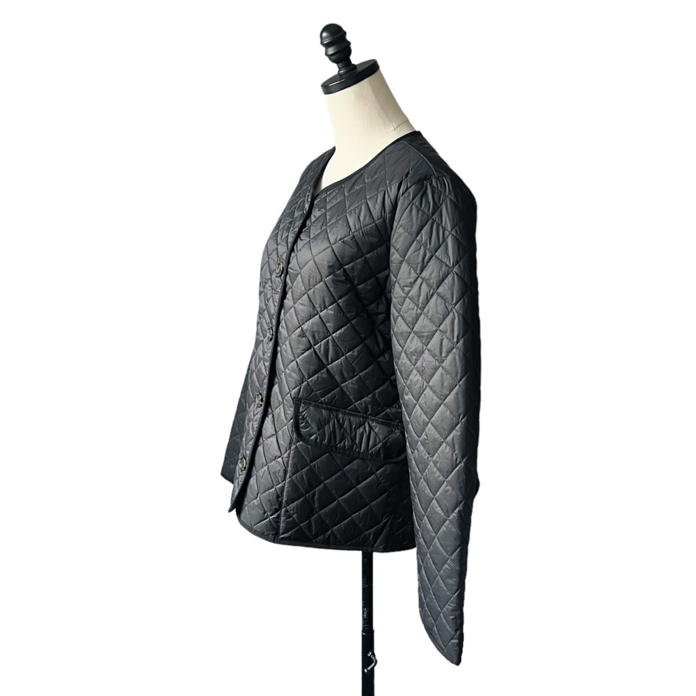 J. Crew Black Quilted Lightweight Lady Jacket | 14 NEW - Picture 5 of 14